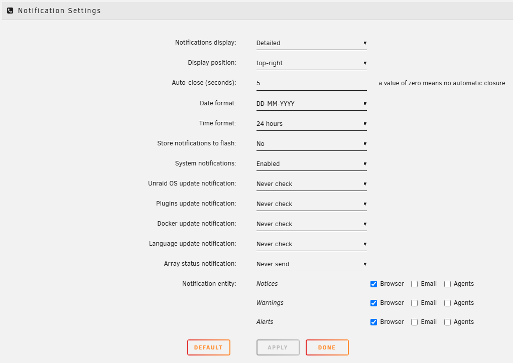 Benachrichtigungseinstellungen